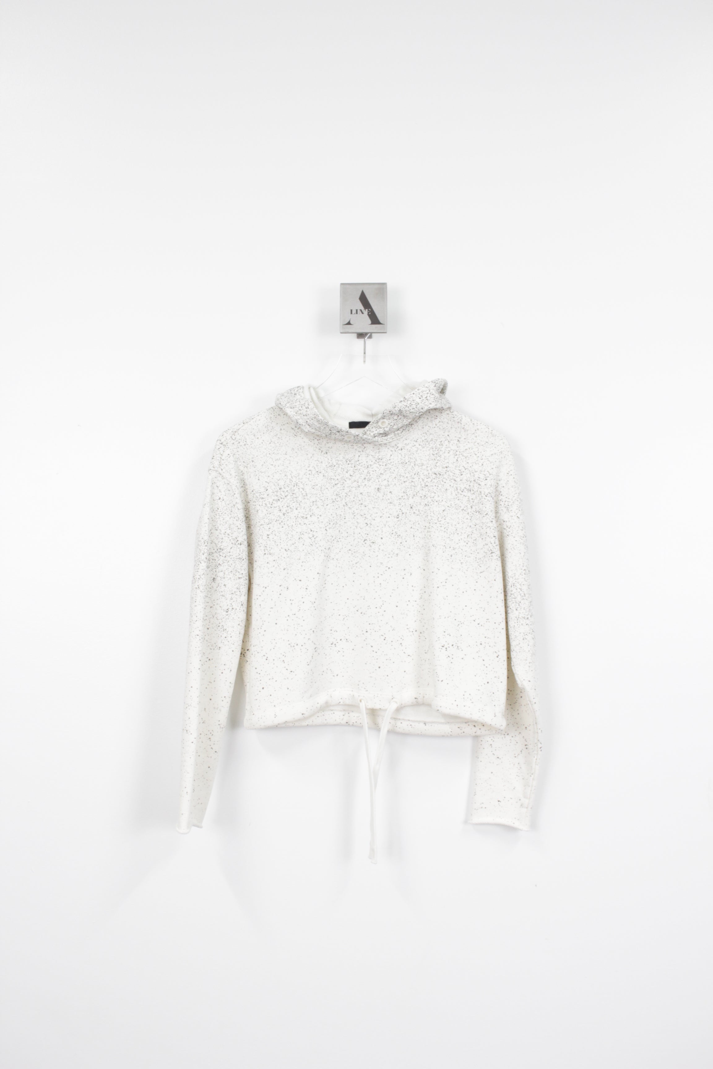FRENCH TERRY WITH SPECKLED TREATMENT PULLOVER