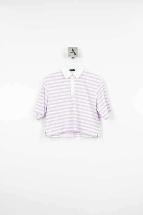 HEAVYWEIGHT JERSEY WITH STRIPE SHORT SLEEVE POLO