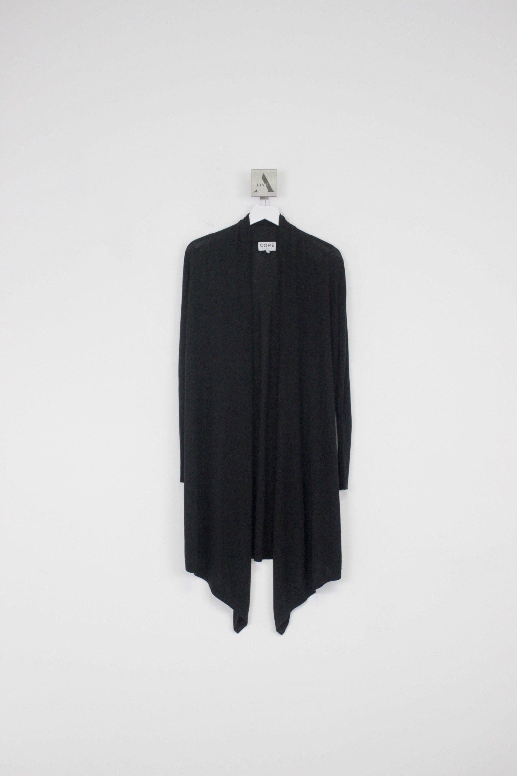Brand: Ambiance Apparel black knit open front - Depop
